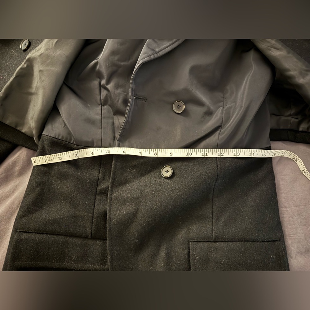 Adidas SLVR Double-Breasted Women's Pea Coat size XS (Like Y3/Y-3) - Picture 6 of 7